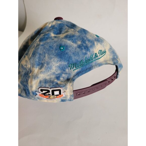 Mighty Ducks NHL Hockey team Mitchell and Feiss Baseball cap hat snap back - Picture 2 of 7
